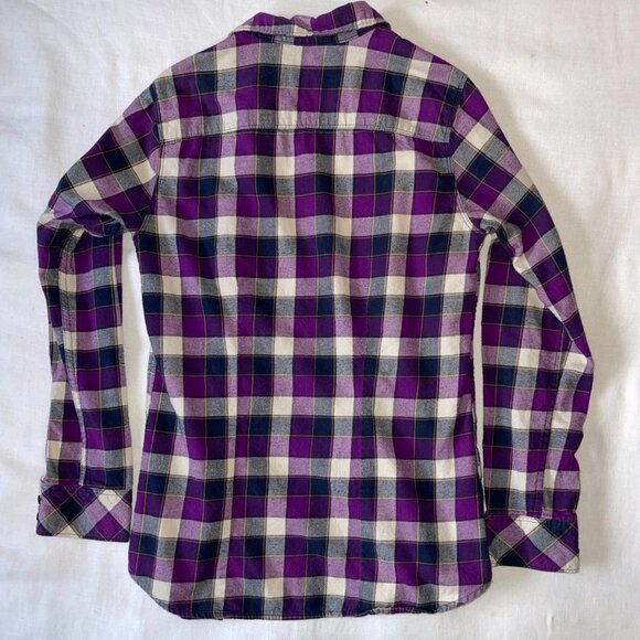 Eddie Bauer | Purple Plaid Button Down Shirt | XS - Picture 5 of 10